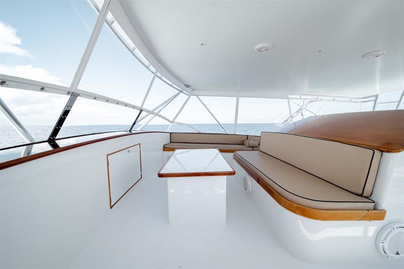 a room with a window and a view of the sky aboard SILKY Yacht for Sale