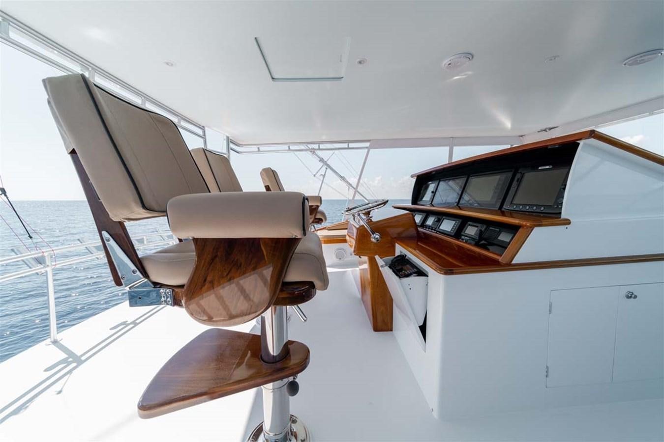a boat with a laptop on it aboard SILKY Yacht for Sale