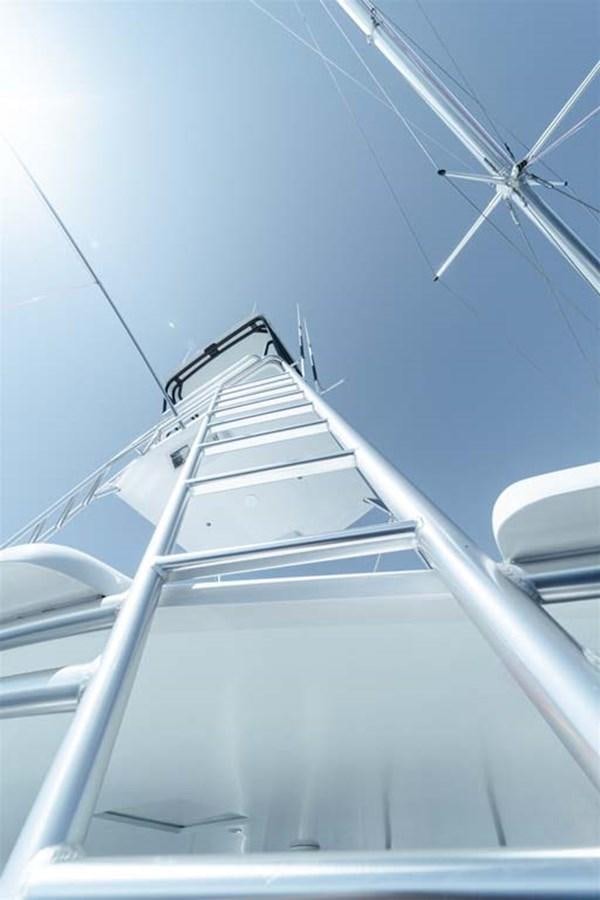 a close-up of a white tower aboard SILKY Yacht for Sale