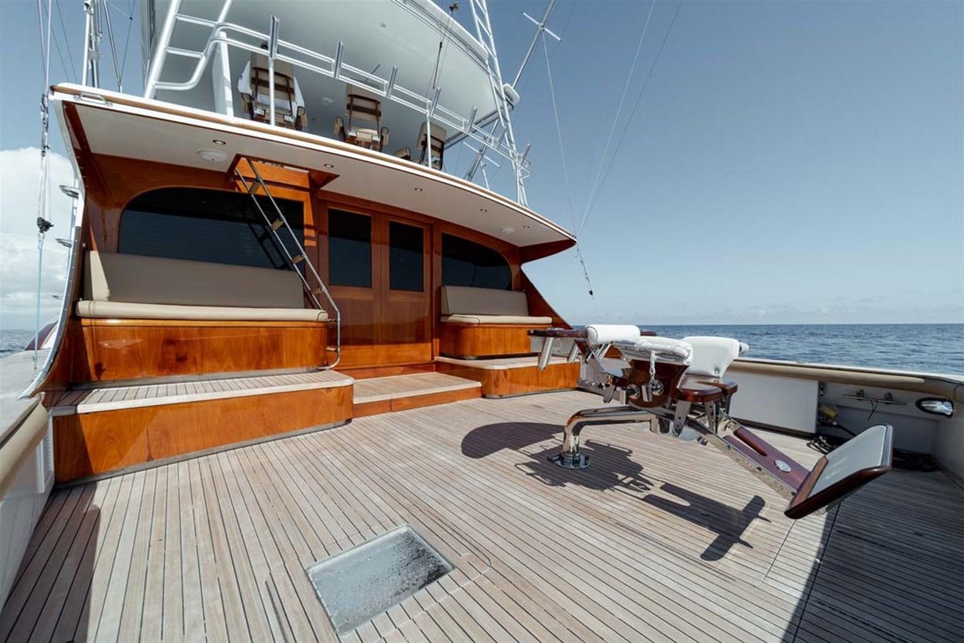 a boat on a deck aboard SILKY Yacht for Sale