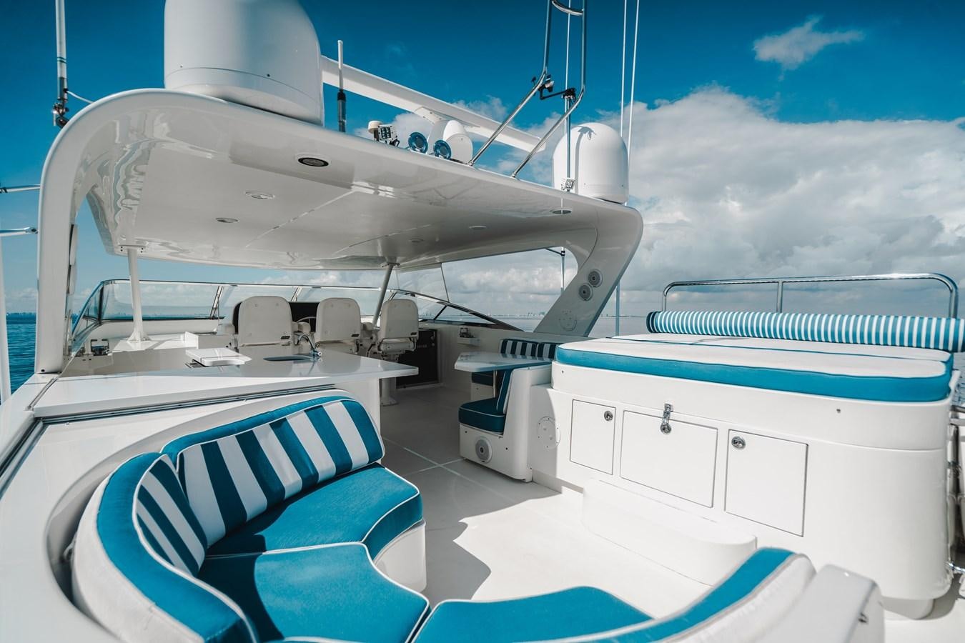 a close-up of a space shuttle aboard NOW OR NEVER Yacht for Sale