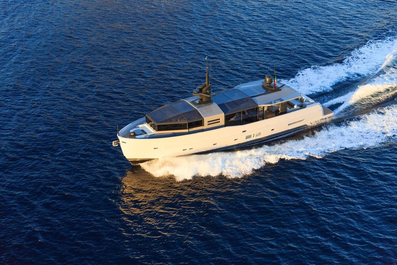 a boat on the water aboard ARCADIA A85 Yacht for Sale