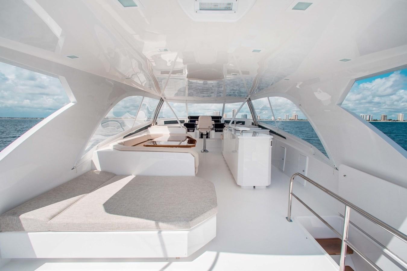 inside of a building aboard NEW VIKING 82 COCKPIT MOTOR YACHT Yacht for Sale