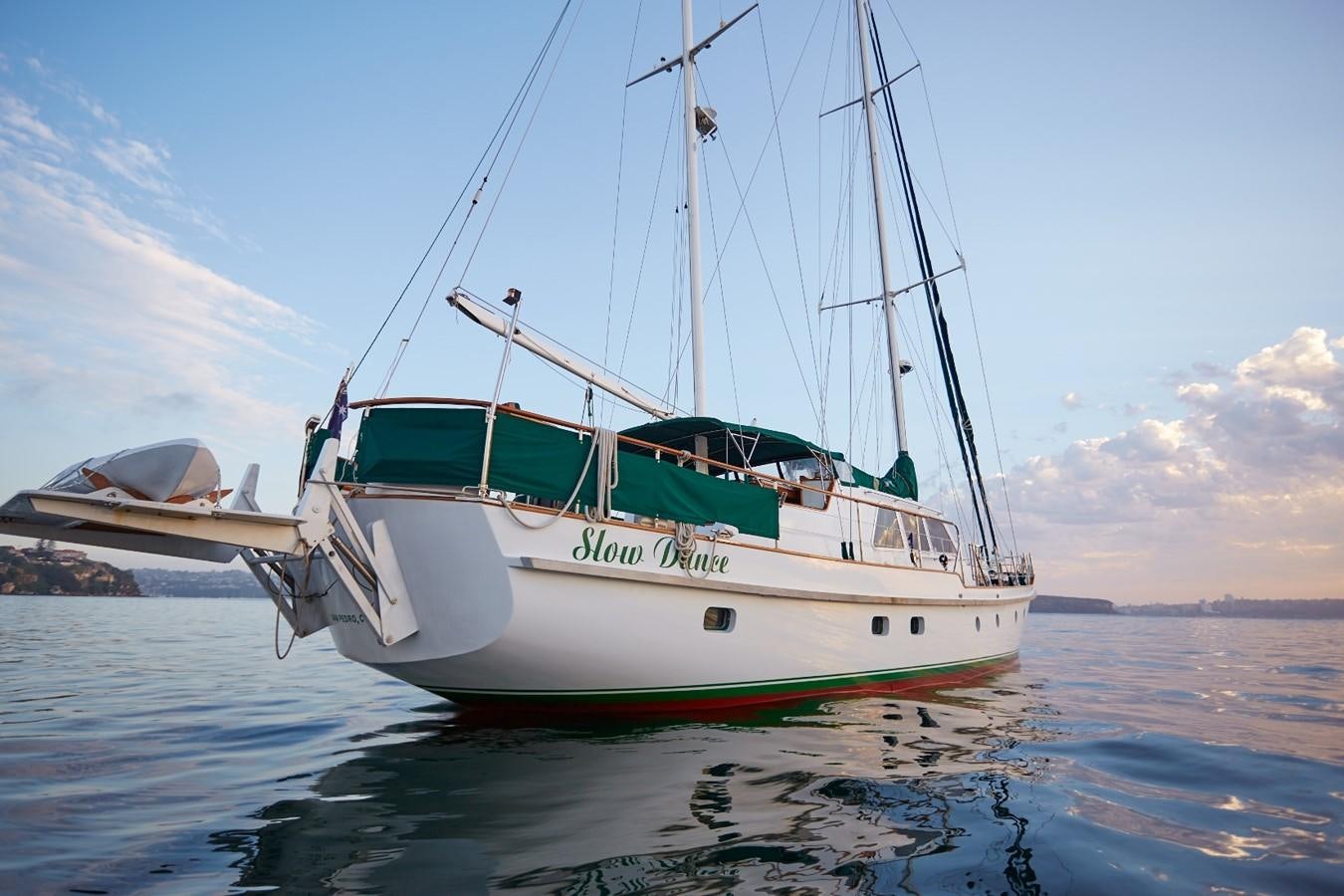 a boat on the water aboard SLOW DANCE Yacht for Sale