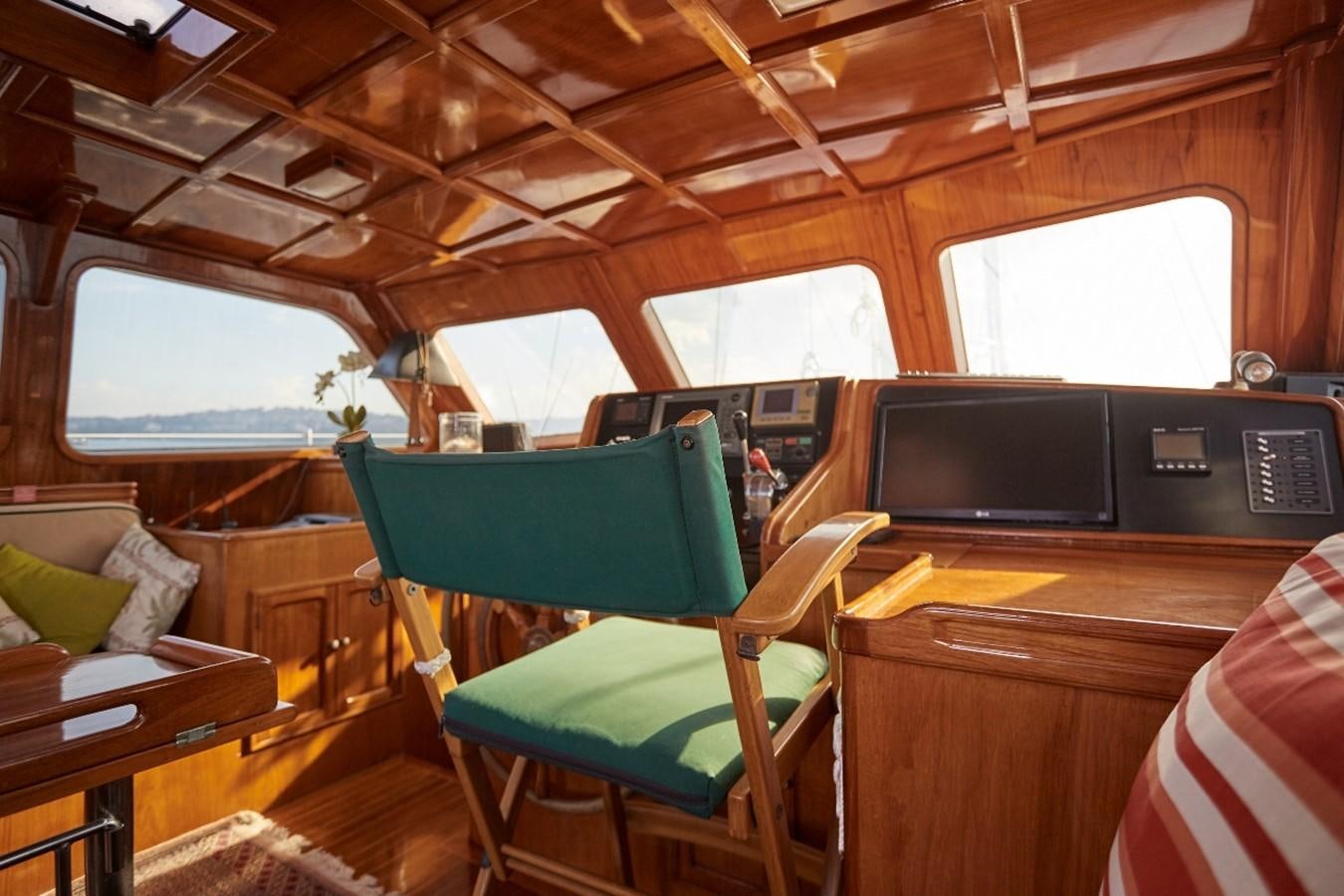 inside of a cabin aboard SLOW DANCE Yacht for Sale
