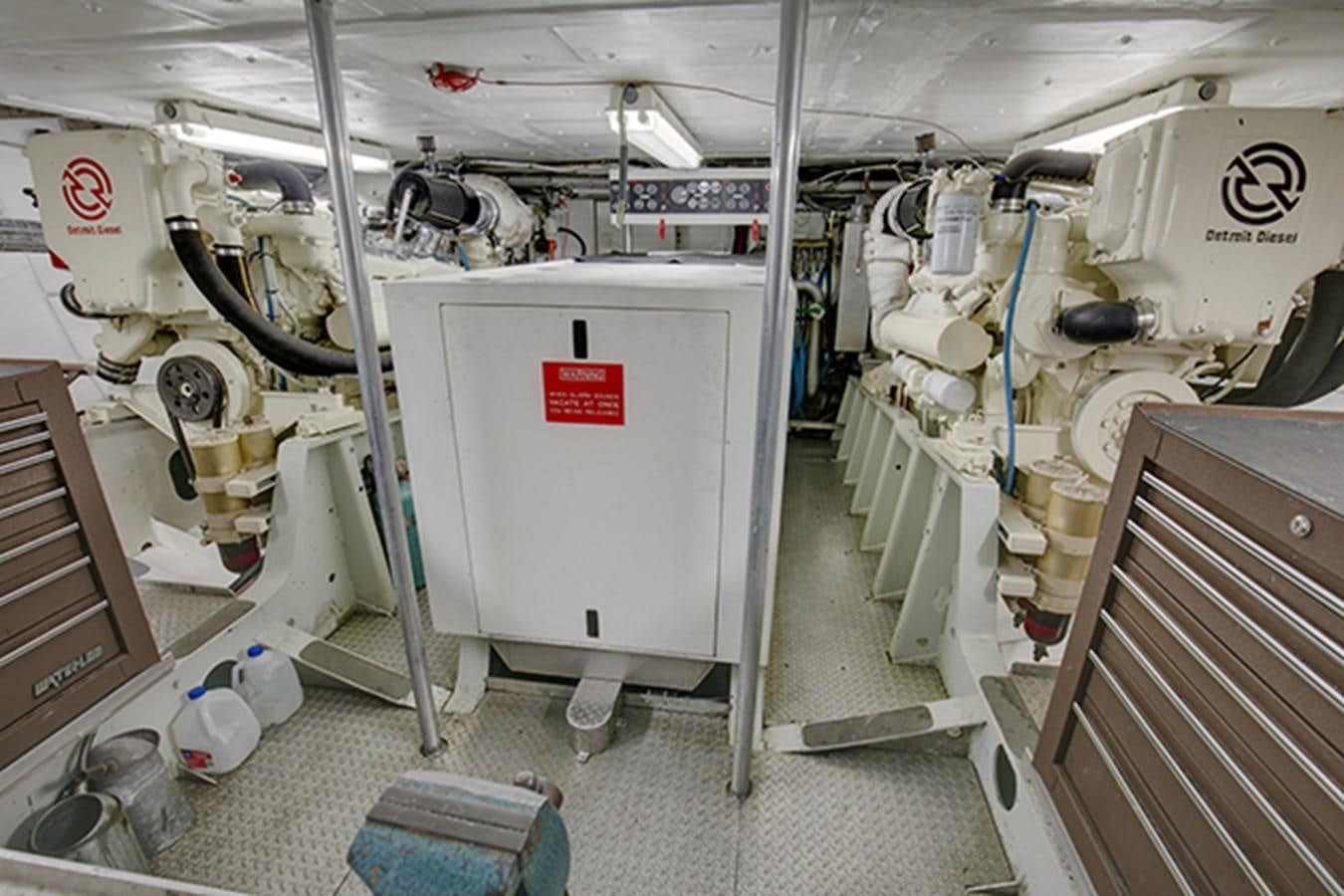 a room with machinery and equipment aboard EXCALIBUR Yacht for Sale