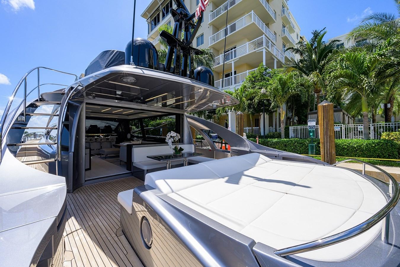 a boat on a deck aboard ON THE MOVE Yacht for Sale