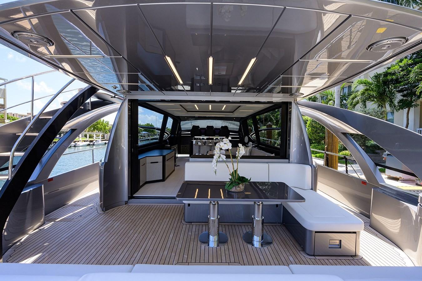 inside of a car aboard ON THE MOVE Yacht for Sale