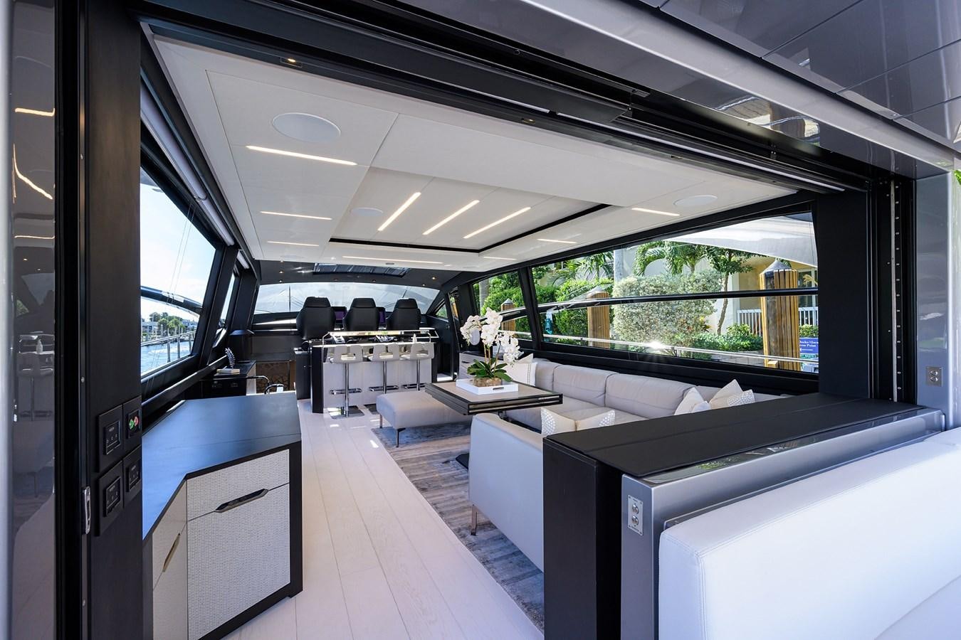 inside of a train aboard ON THE MOVE Yacht for Sale