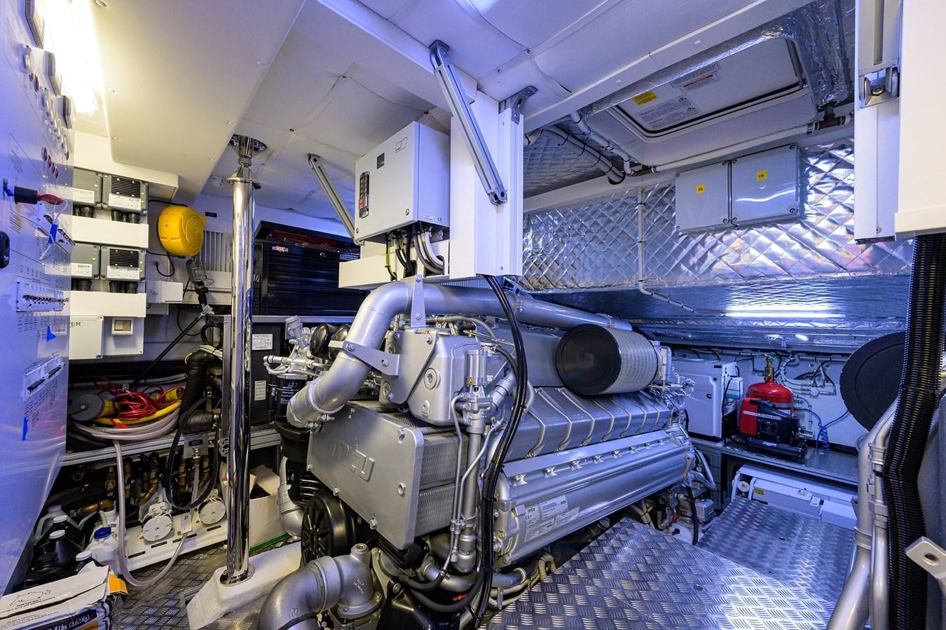 a room with machinery aboard ON THE MOVE Yacht for Sale