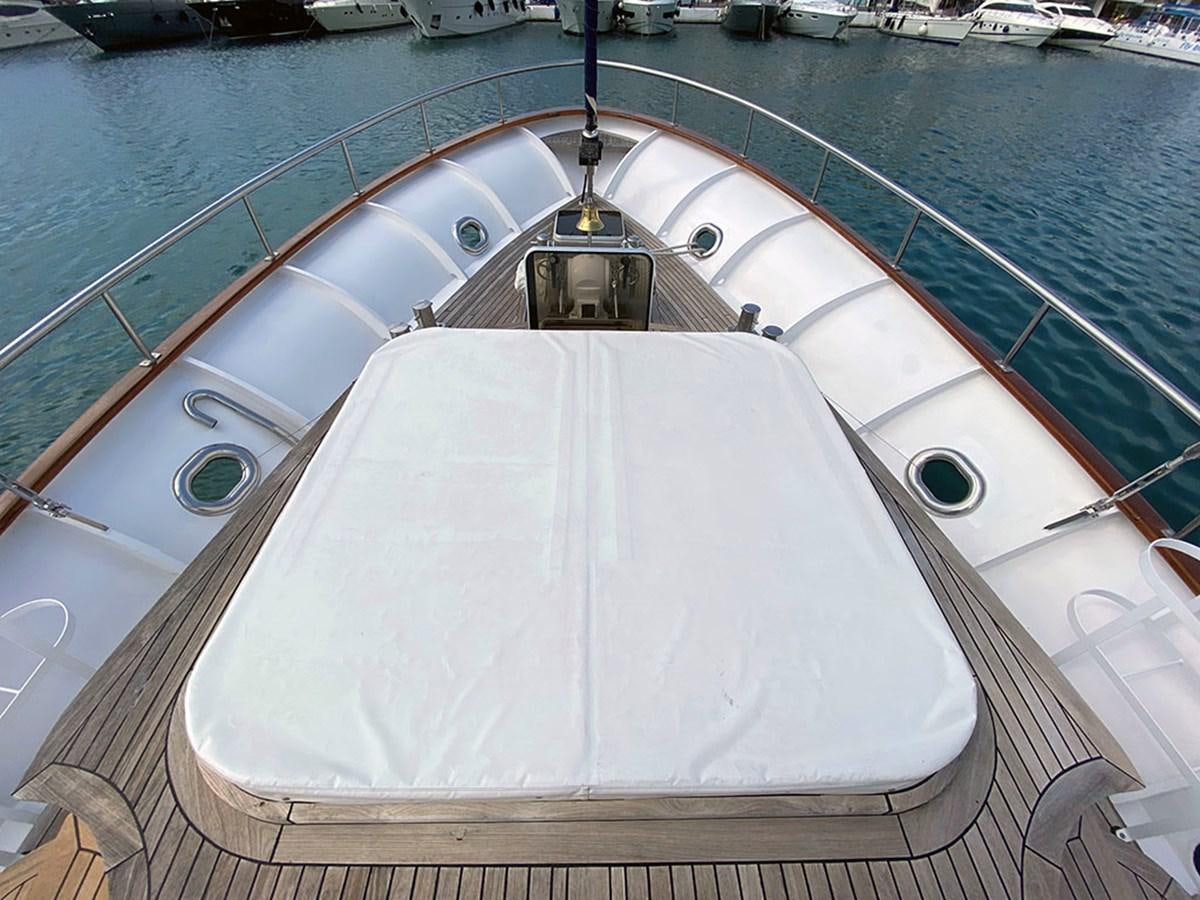 a large white boat in a body of water aboard COLUMBUS OF LYMINGTON Yacht for Sale