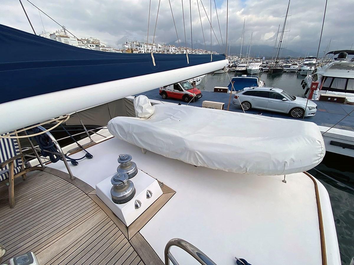 a boat on the water aboard COLUMBUS OF LYMINGTON Yacht for Sale