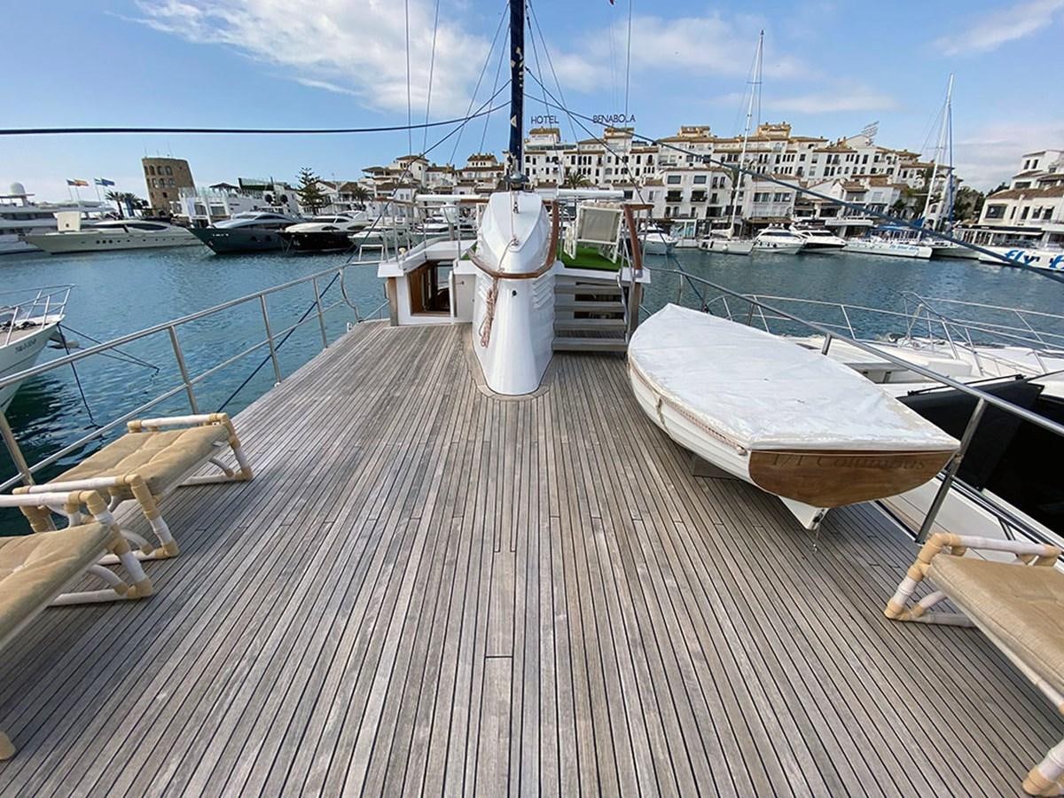 a dock with boats on it aboard COLUMBUS OF LYMINGTON Yacht for Sale