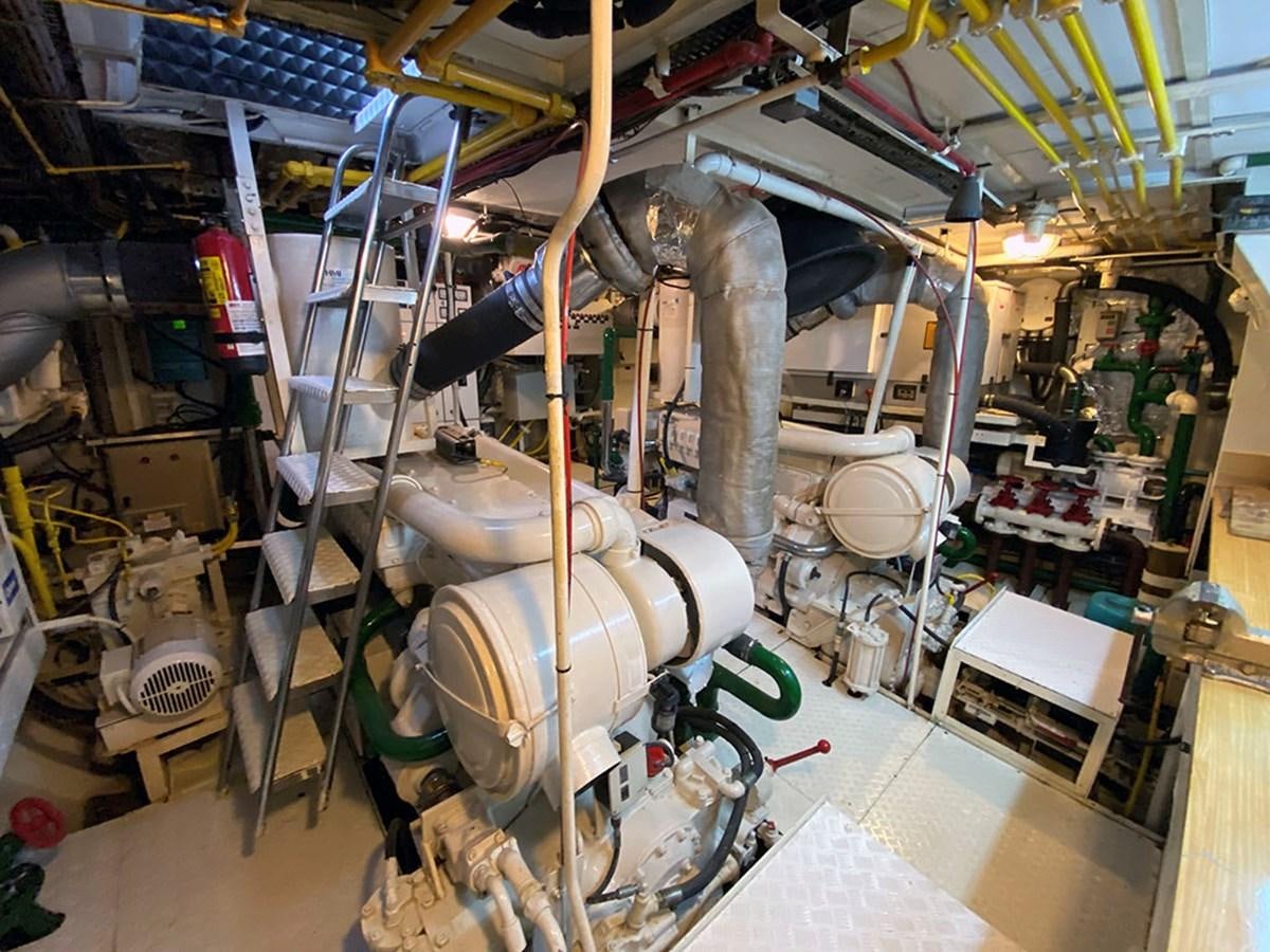 a large factory machinery aboard COLUMBUS OF LYMINGTON Yacht for Sale