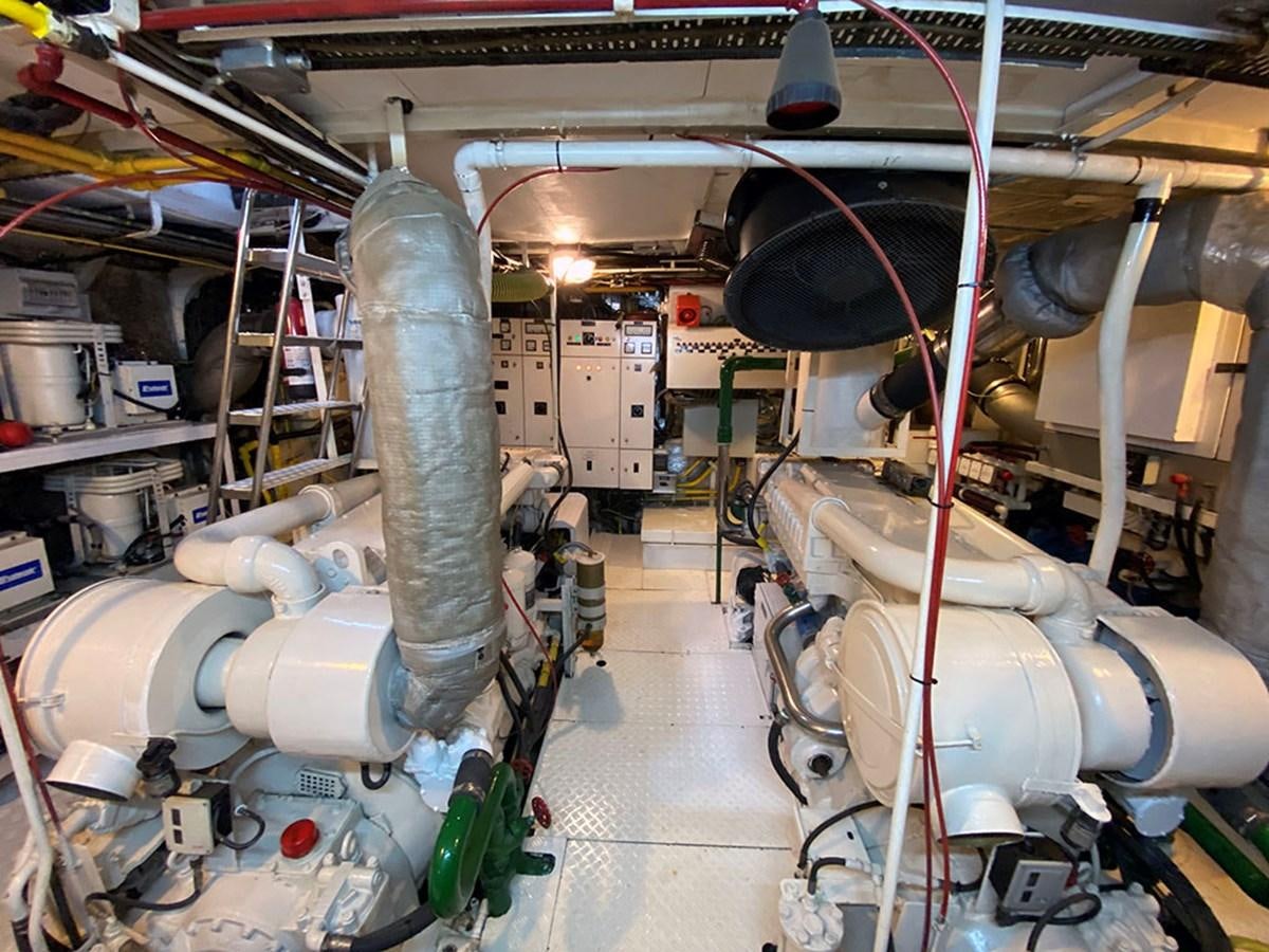 a large factory machinery aboard COLUMBUS OF LYMINGTON Yacht for Sale