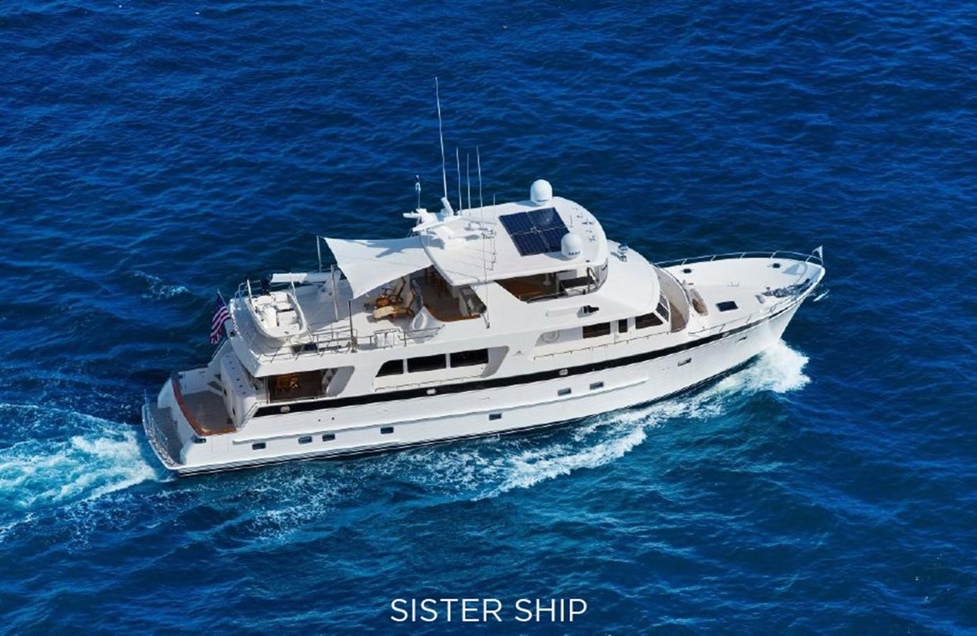 a boat in the water aboard 820 CPMY Yacht for Sale