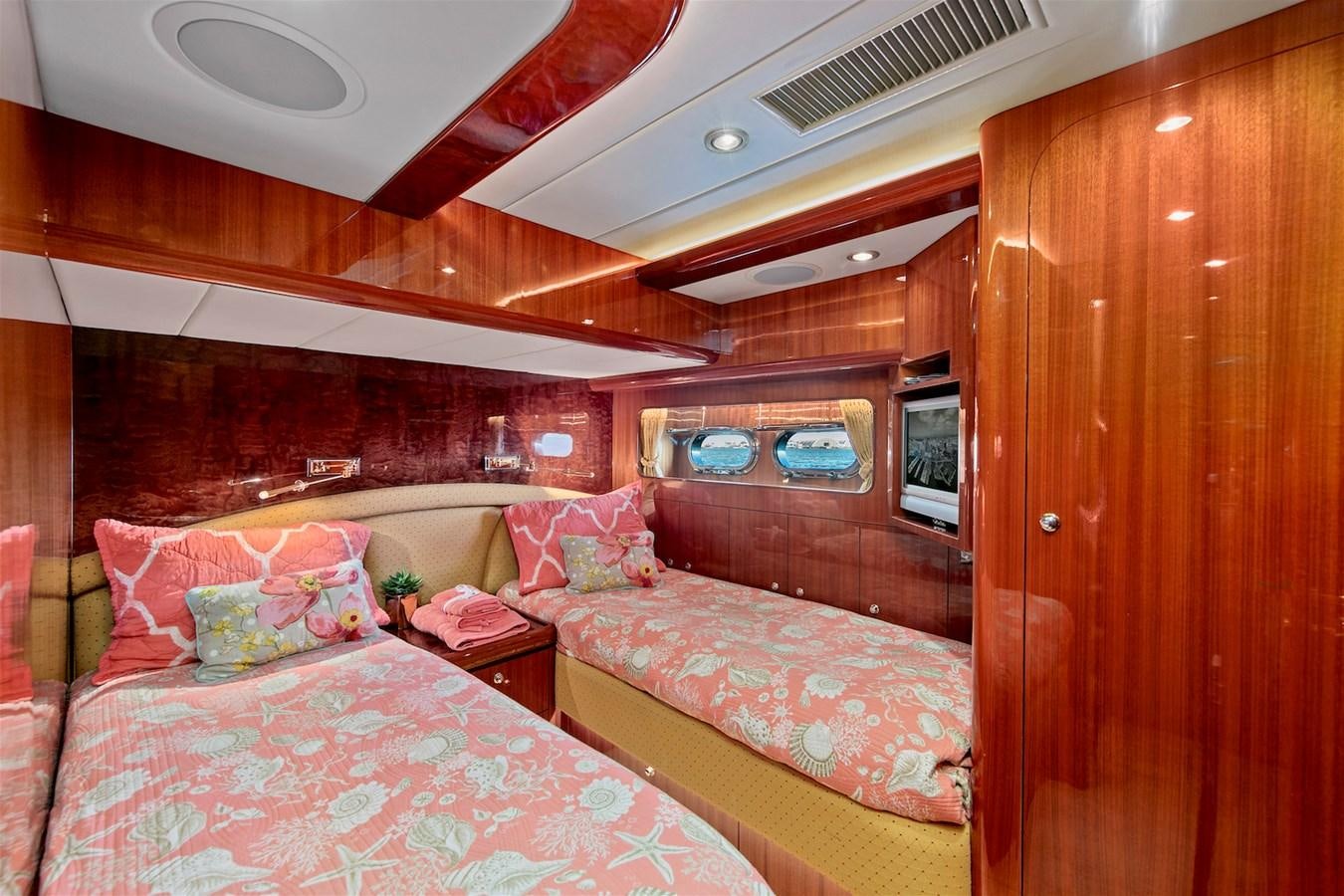 a couple of beds in a cabin aboard PAPA'S PLACE Yacht for Sale