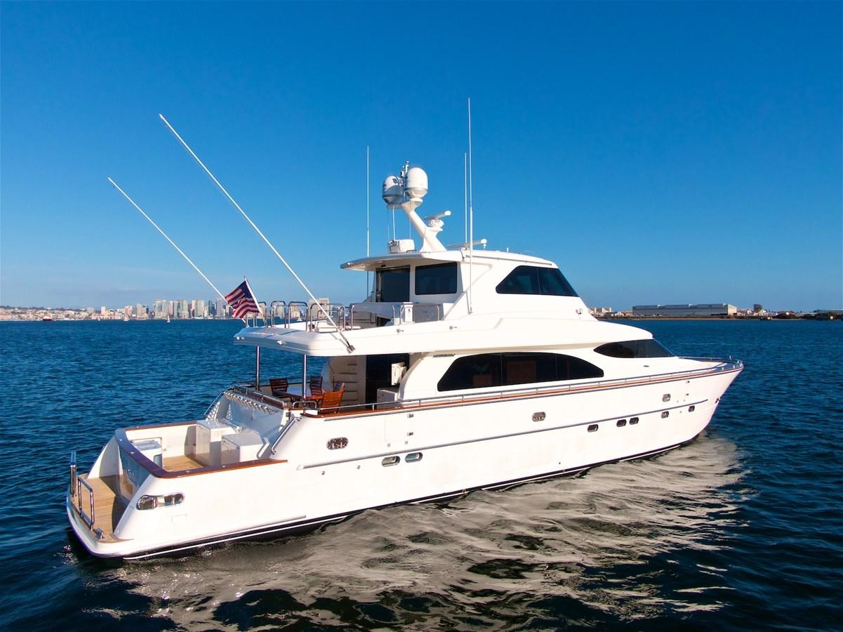 a white yacht on the water aboard PAPA'S PLACE Yacht for Sale