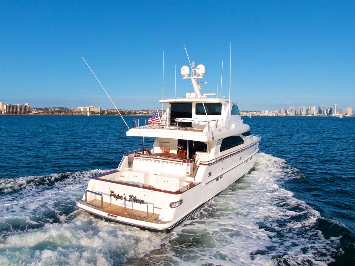 a boat on the water aboard PAPA'S PLACE Yacht for Sale