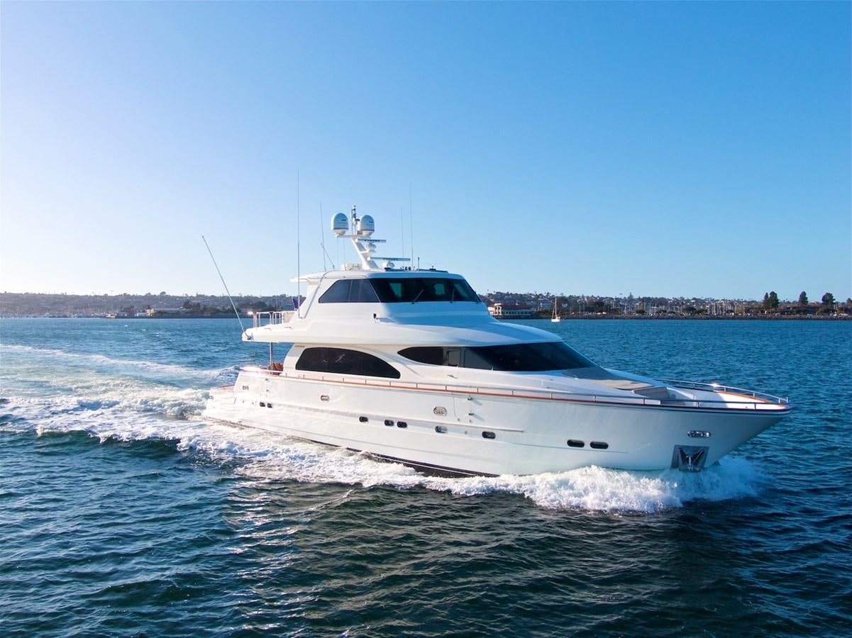 a white yacht on the water aboard PAPA'S PLACE Yacht for Sale