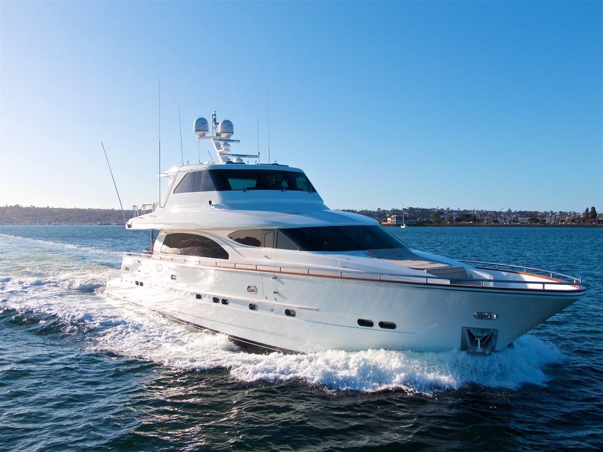 a white yacht on the water aboard PAPA'S PLACE Yacht for Sale