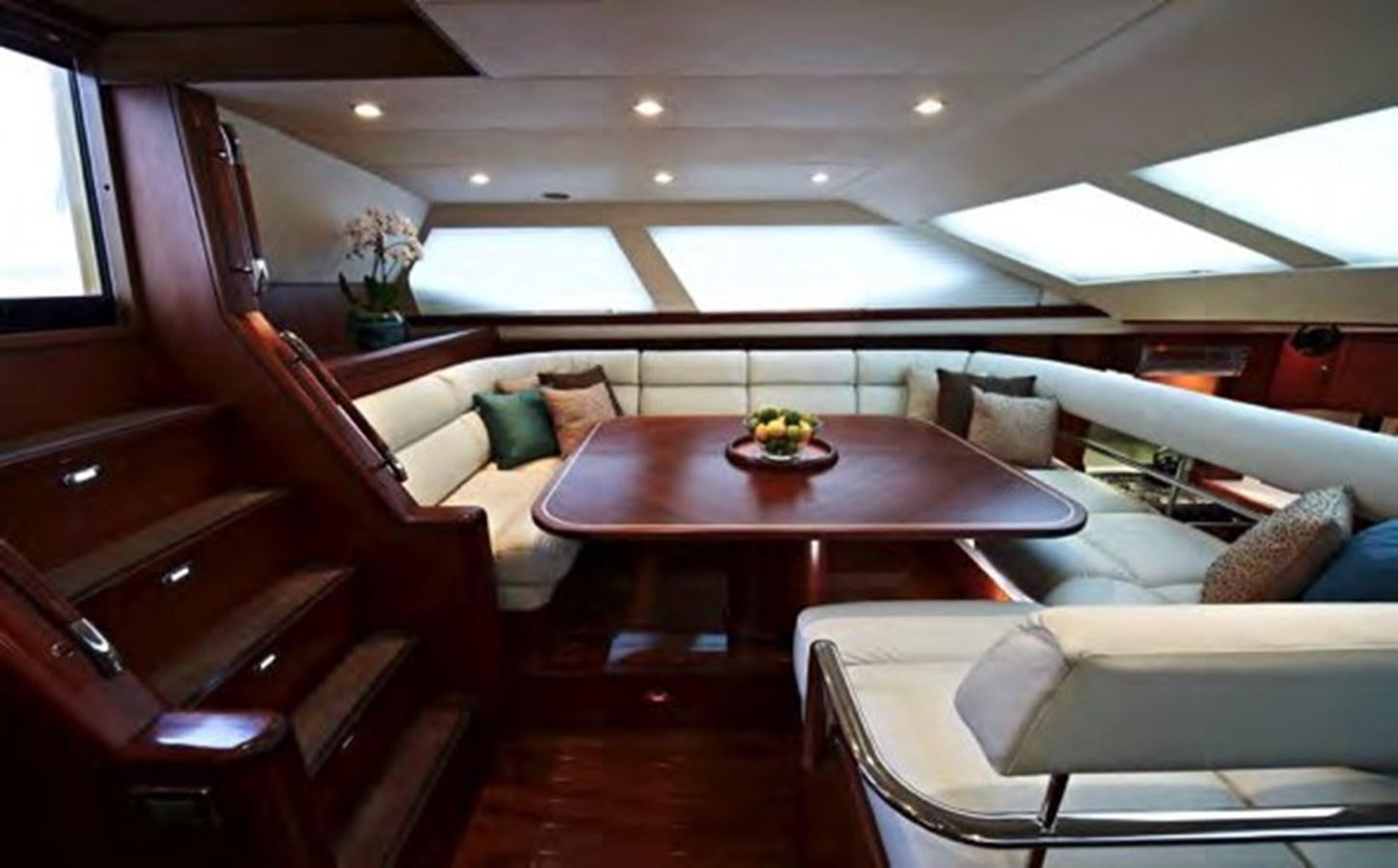 a room with couches and a table aboard TILLYMINT Yacht for Sale