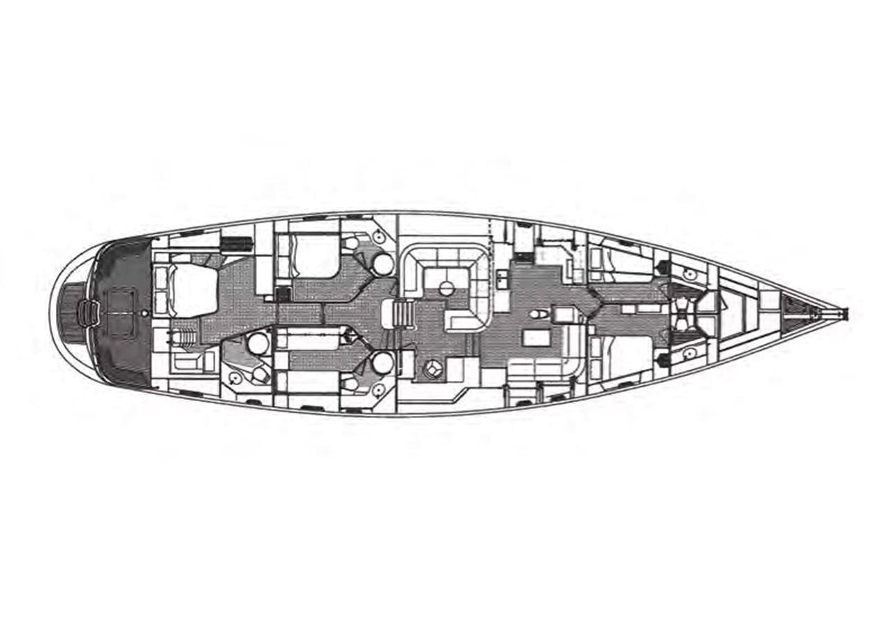 a black and white photo of a black and white vehicle aboard TILLYMINT Yacht for Sale