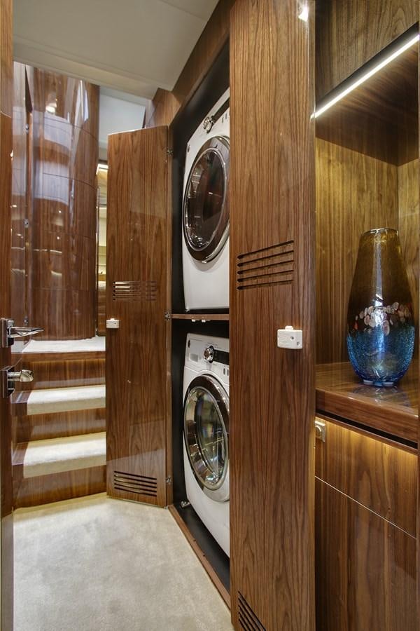 a room with a washer and dryer aboard  V80 (NEW BOAT SPEC)  Yacht for Sale
