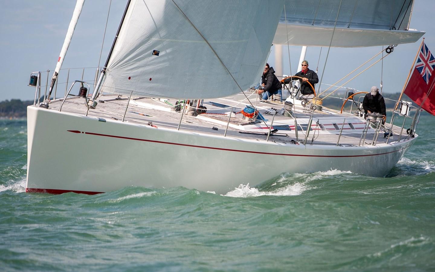 a group of people on a sailboat aboard ISLAND FLING Yacht for Sale