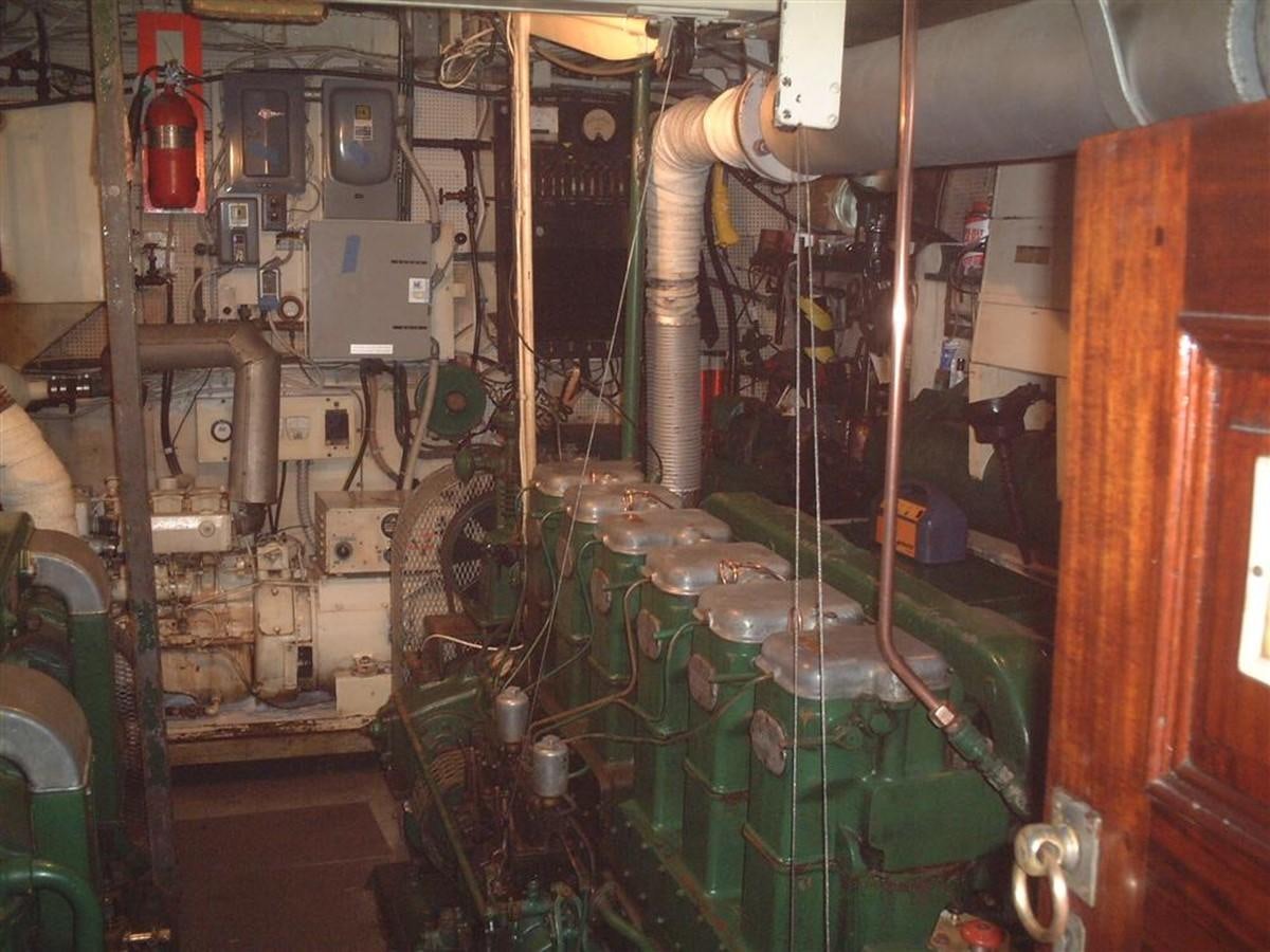 a large green machine aboard SYRENE I Yacht for Sale