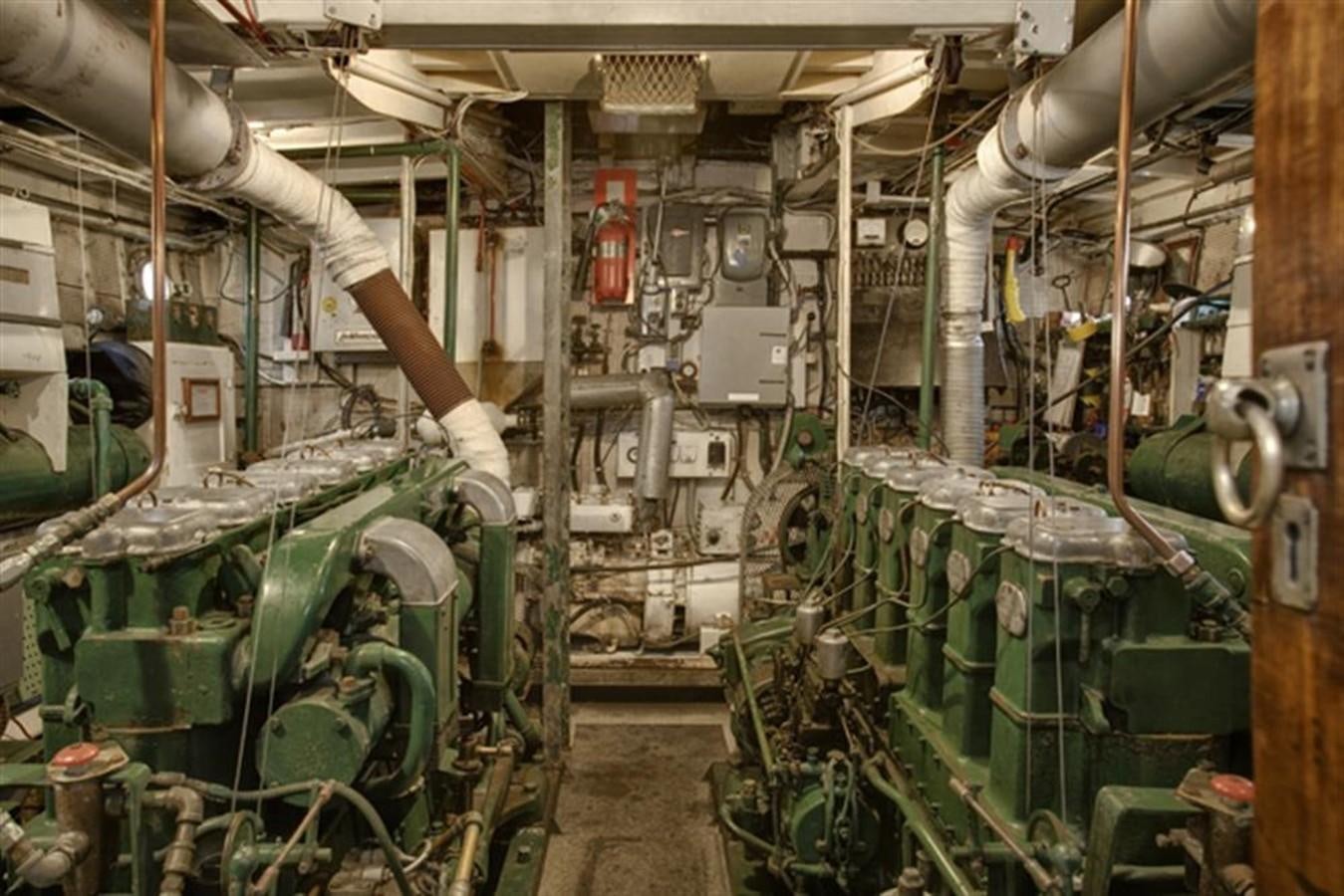 a factory with machinery aboard SYRENE I Yacht for Sale
