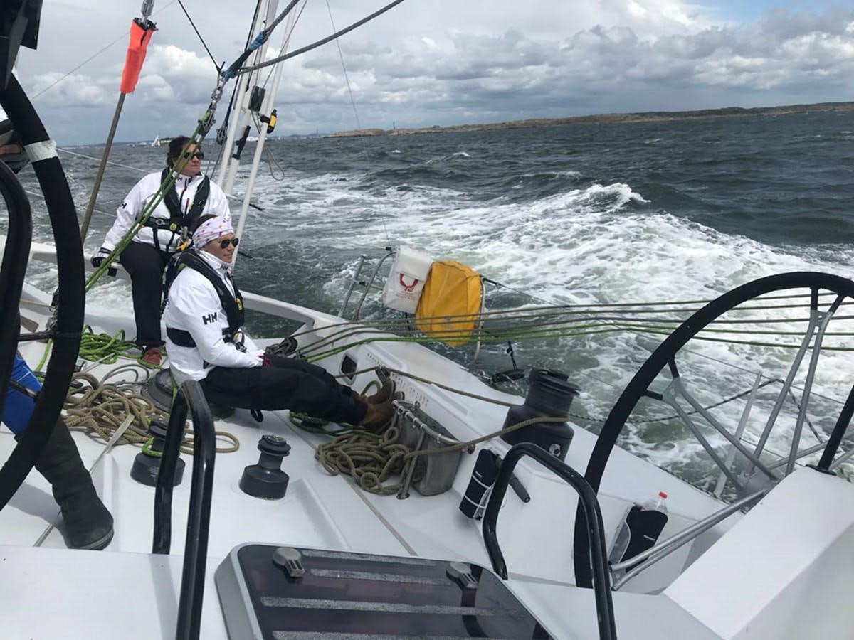 people on a boat in the water aboard ROTHMANS Yacht for Sale