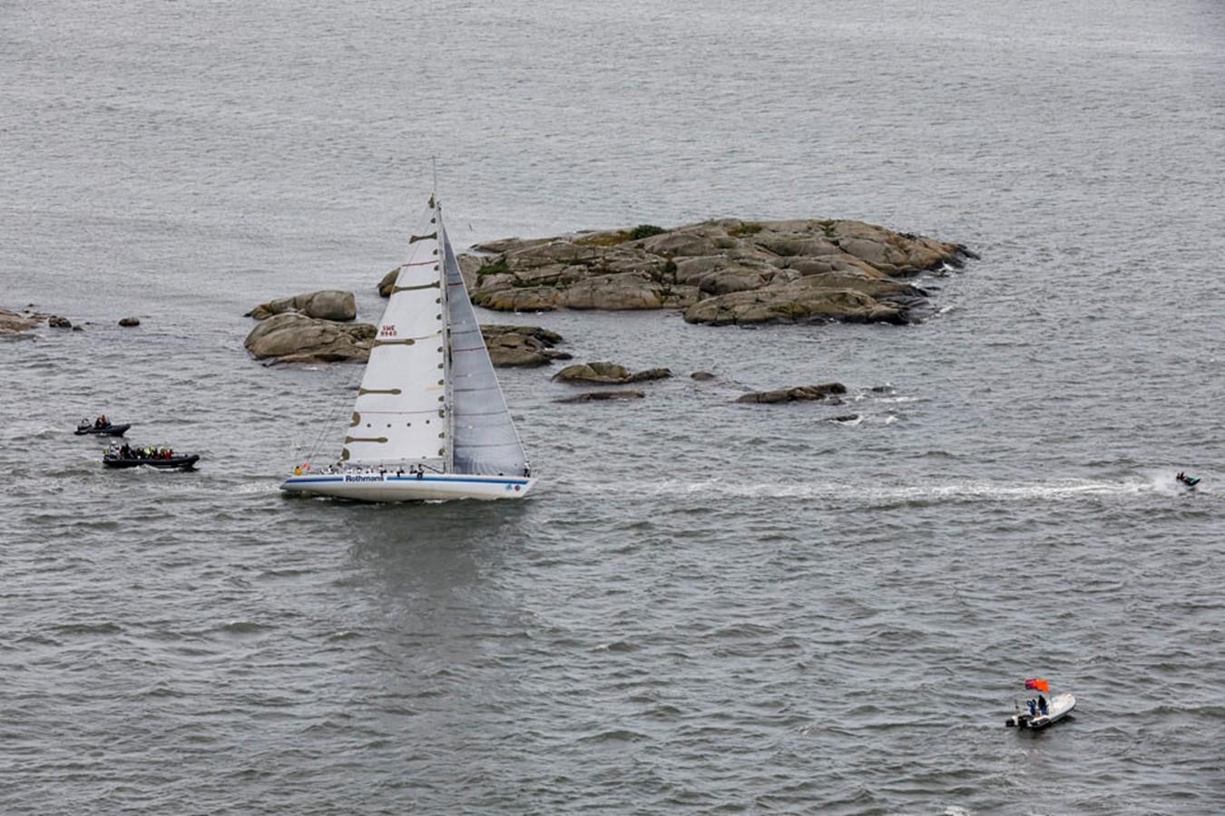 a sailboat on the water aboard ROTHMANS Yacht for Sale