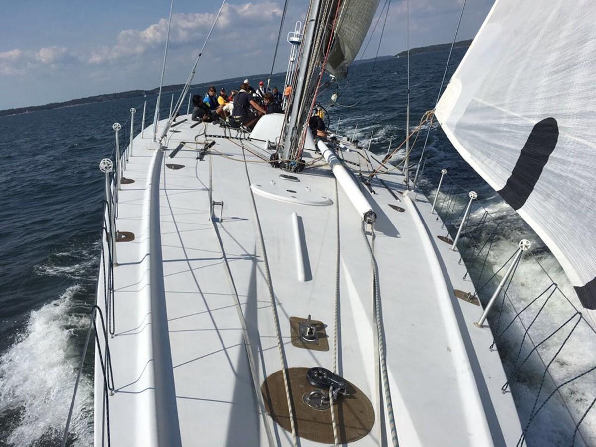 a boat on the water aboard ROTHMANS Yacht for Sale