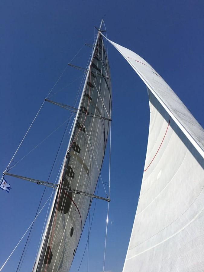 a sailboat on the water aboard ROTHMANS Yacht for Sale