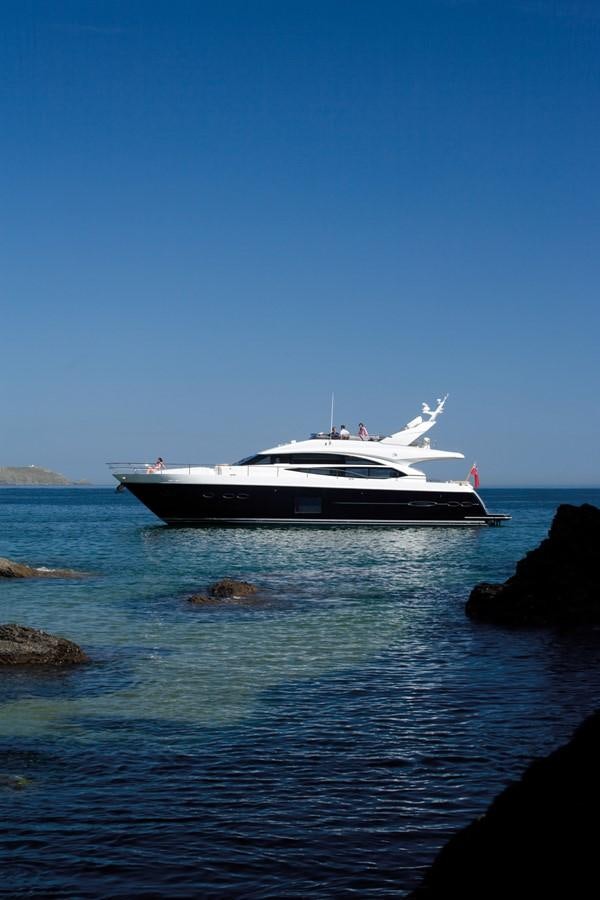 a boat in the water aboard PRINCESS 78 MY Yacht for Sale