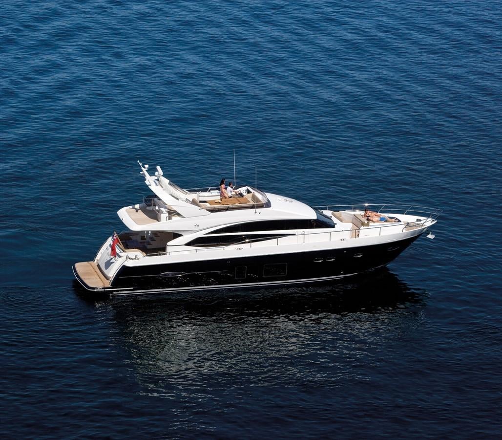 a boat in the water aboard PRINCESS 78 MY Yacht for Sale