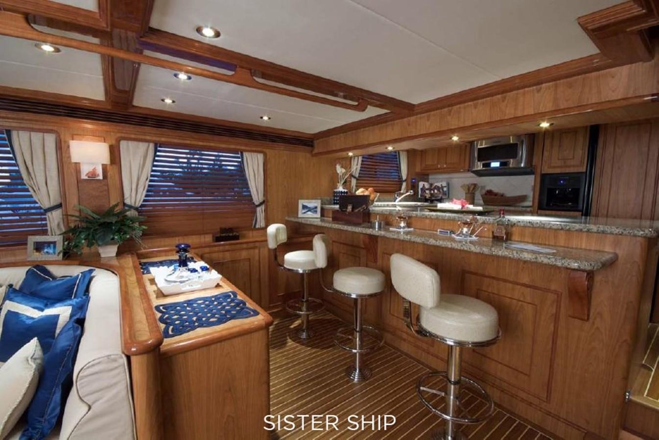 a room with a bed and a desk aboard 800 MY Yacht for Sale