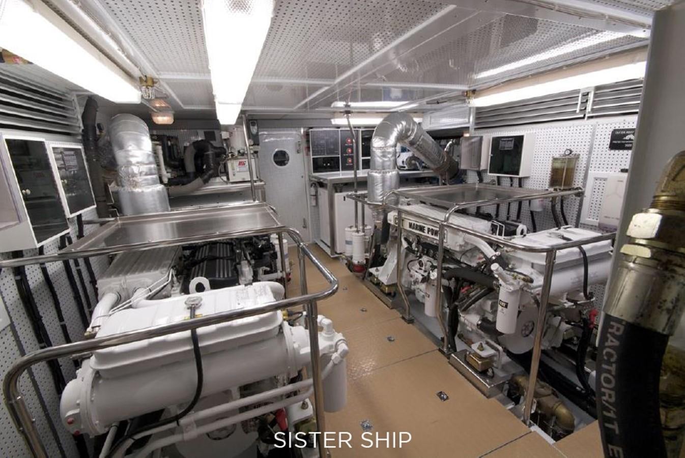 a room with machinery aboard 800 MY Yacht for Sale