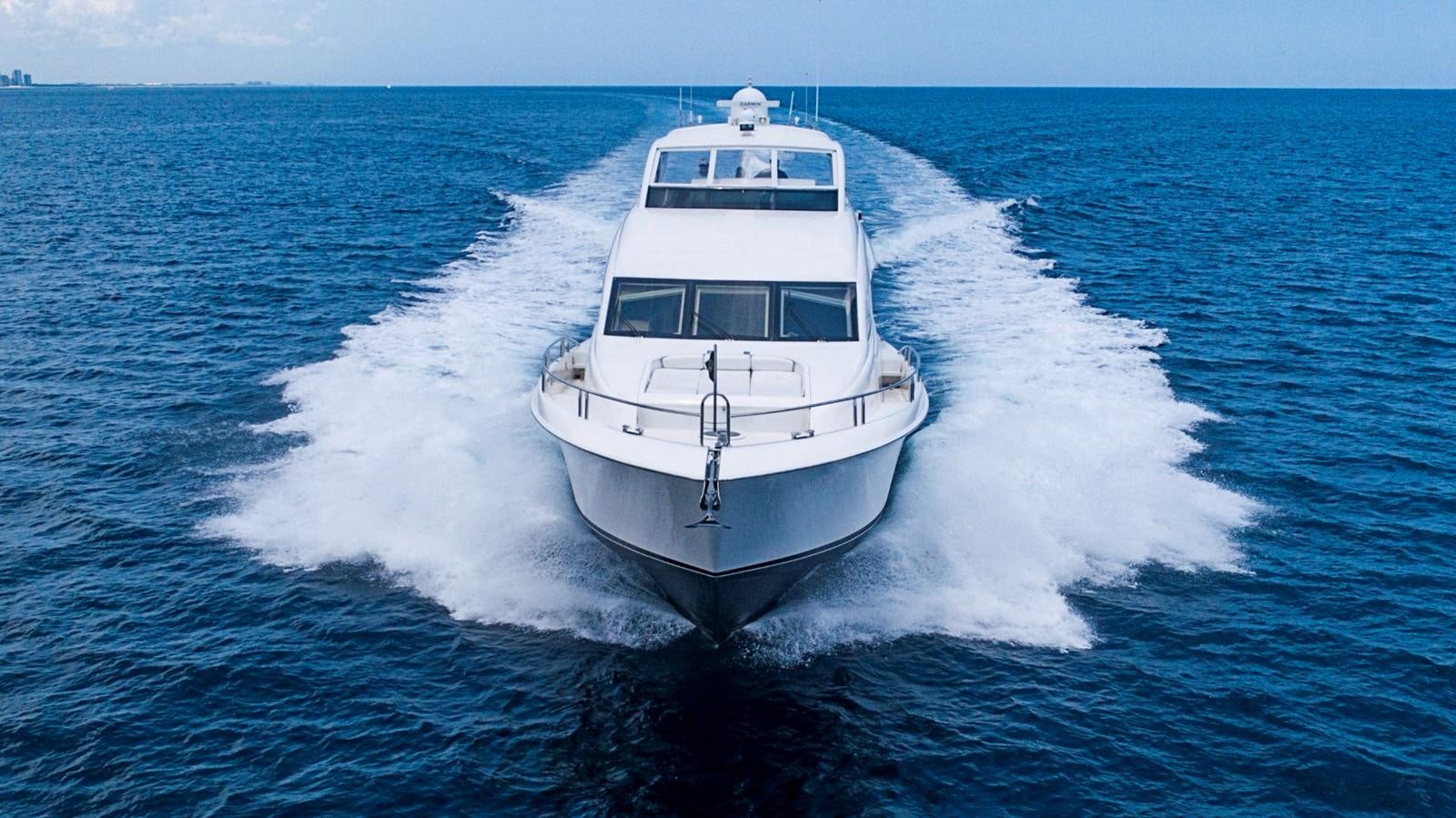 a boat on the water aboard RENDEZVOUS Yacht for Sale