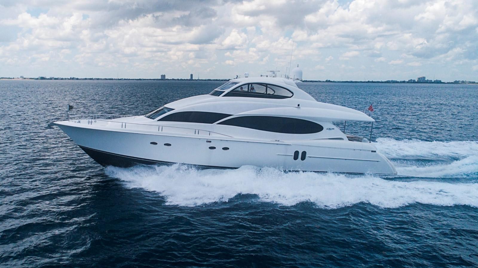 a white yacht in the water aboard RENDEZVOUS Yacht for Sale
