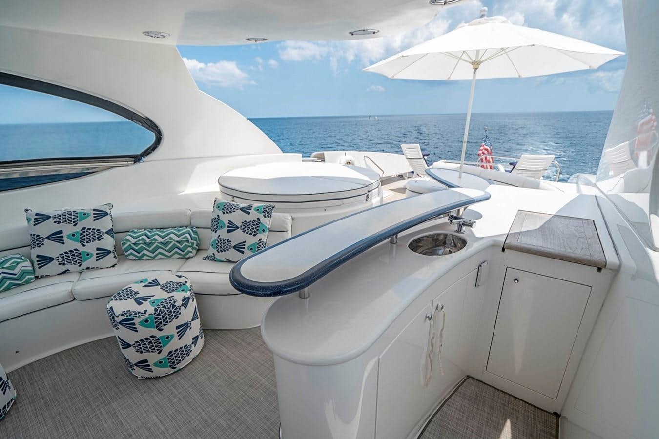 a boat with a sink and a toilet in it aboard RENDEZVOUS Yacht for Sale