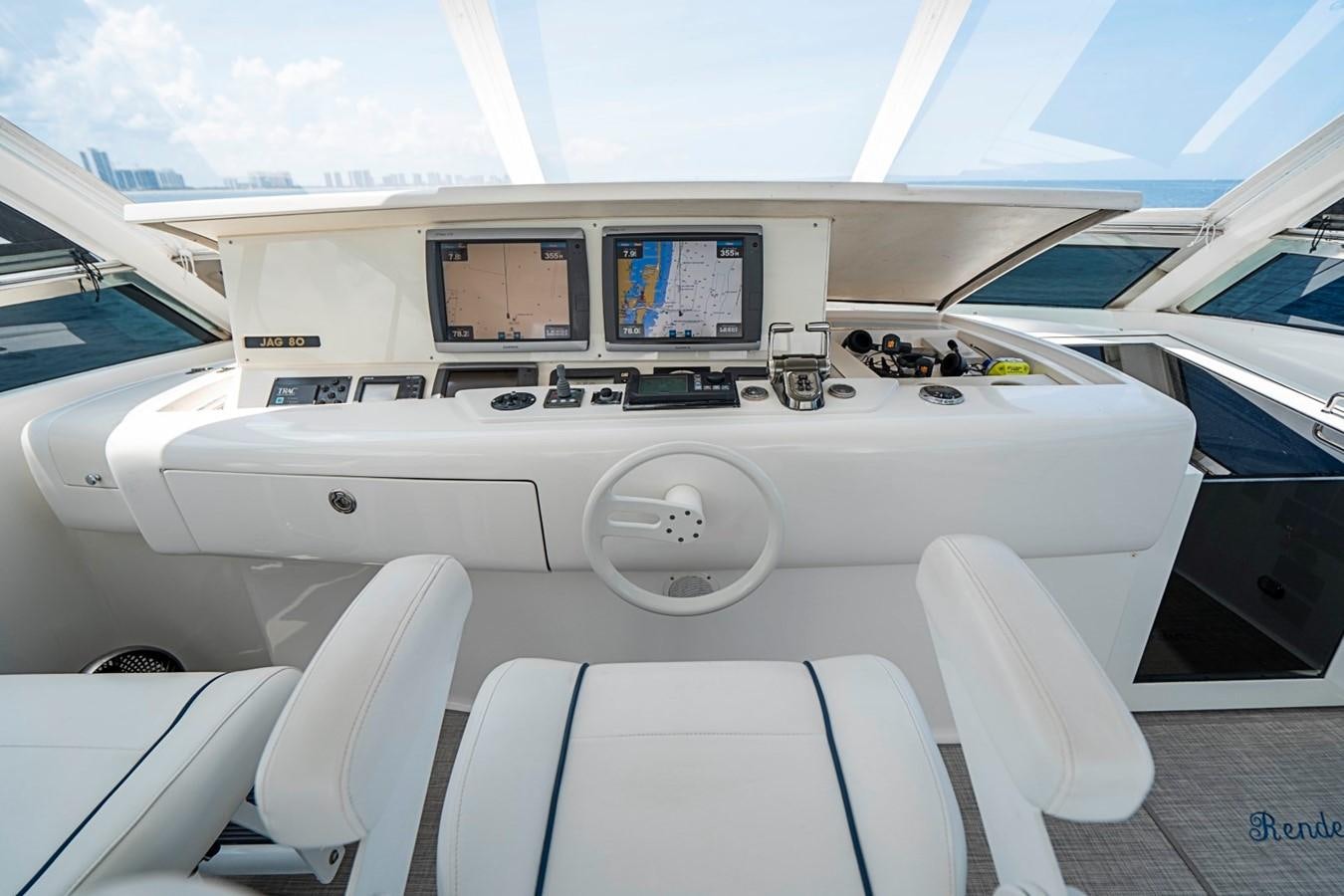 the cockpit of a plane aboard RENDEZVOUS Yacht for Sale
