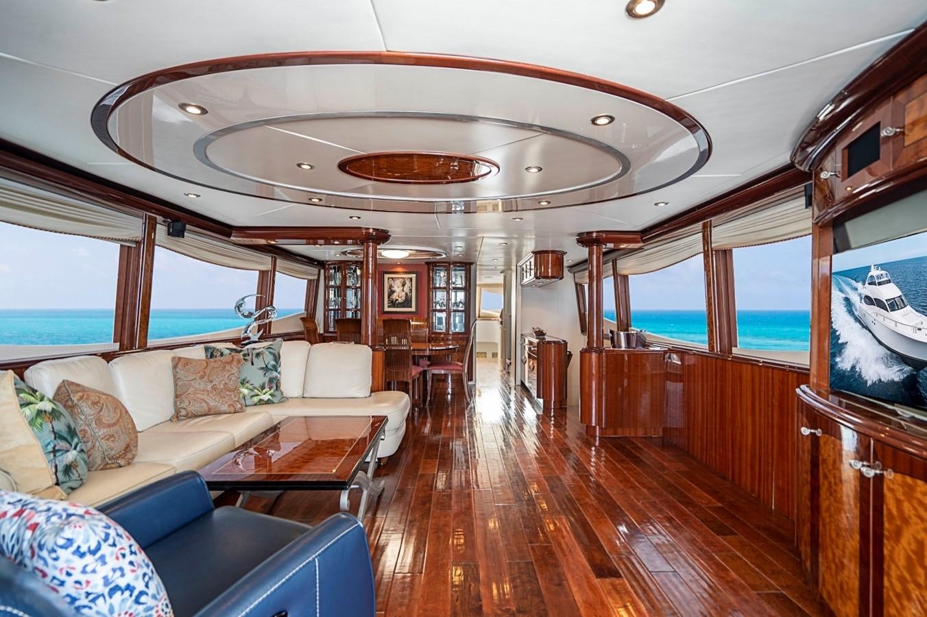 inside of a boat aboard RENDEZVOUS Yacht for Sale