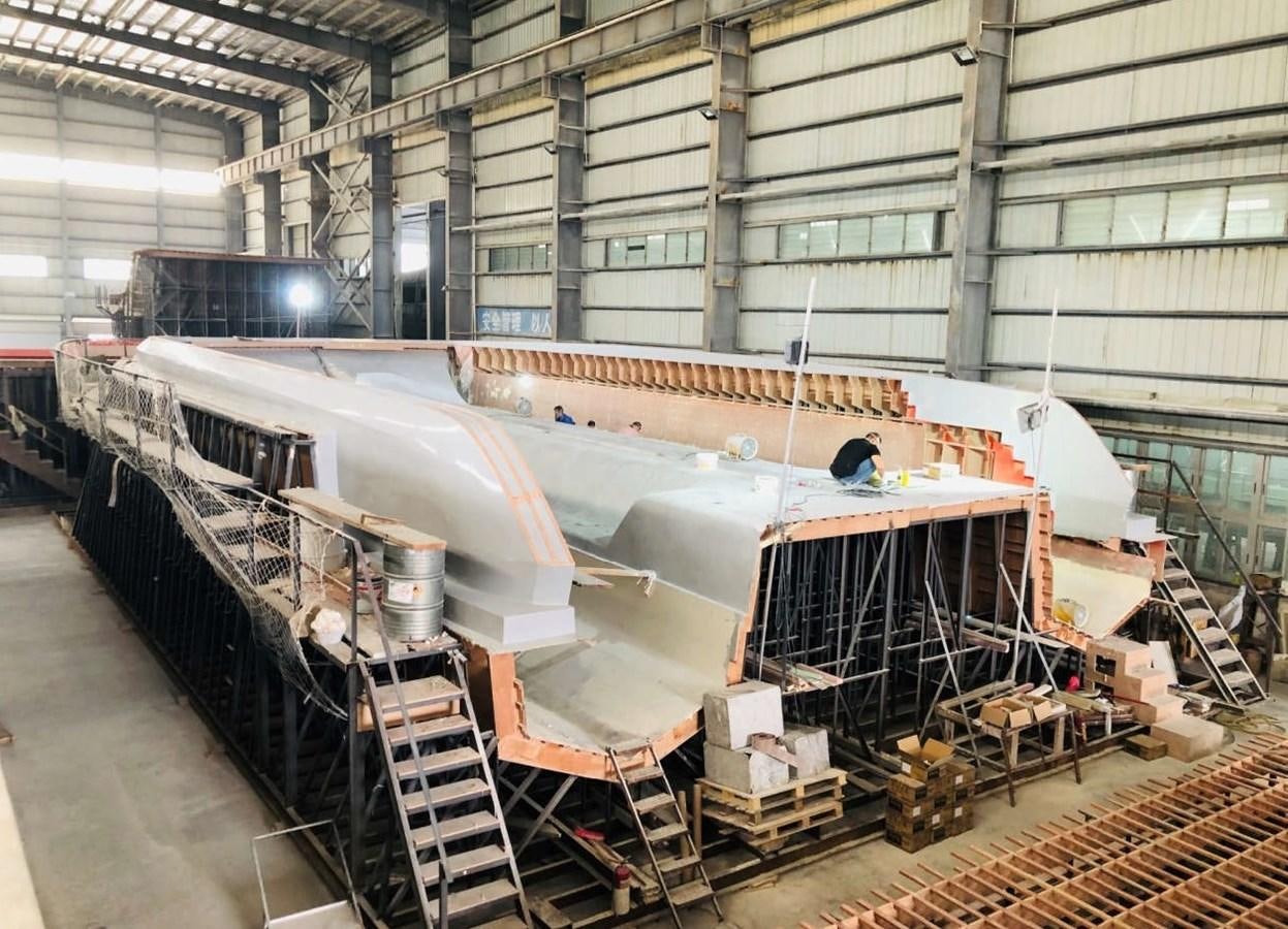 a large factory with large machines aboard HSY-80 Yacht for Sale