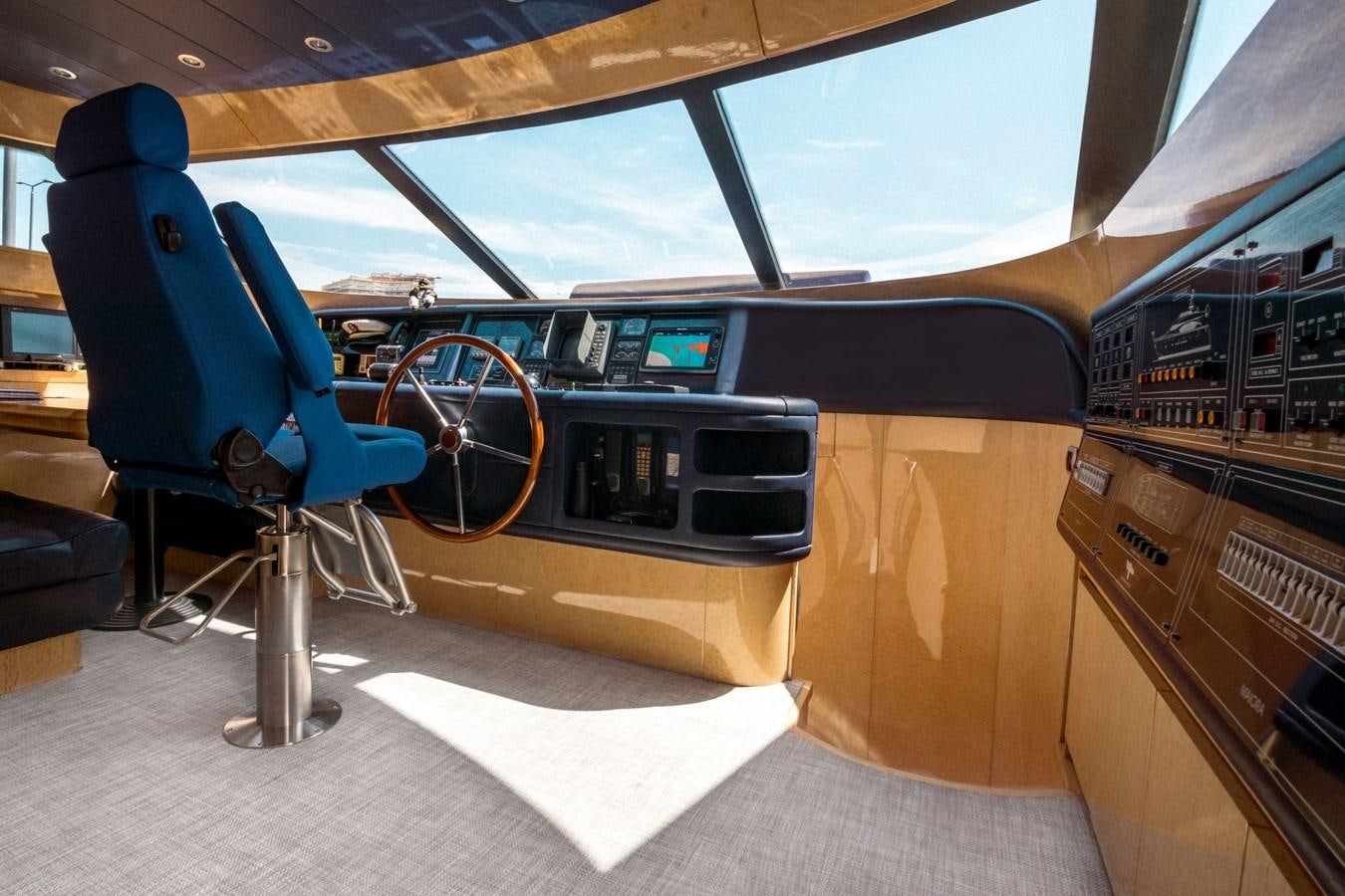 inside of a car aboard ROSIQUE Yacht for Sale
