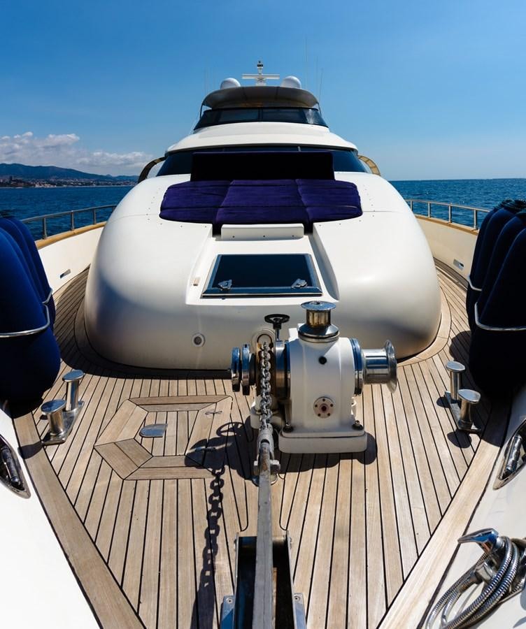 a boat on a deck aboard ROSIQUE Yacht for Sale