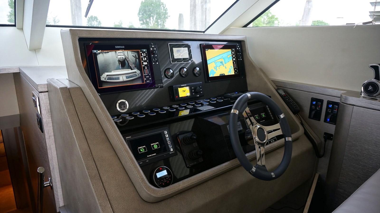 a control panel in a room aboard ALILEA Yacht for Sale