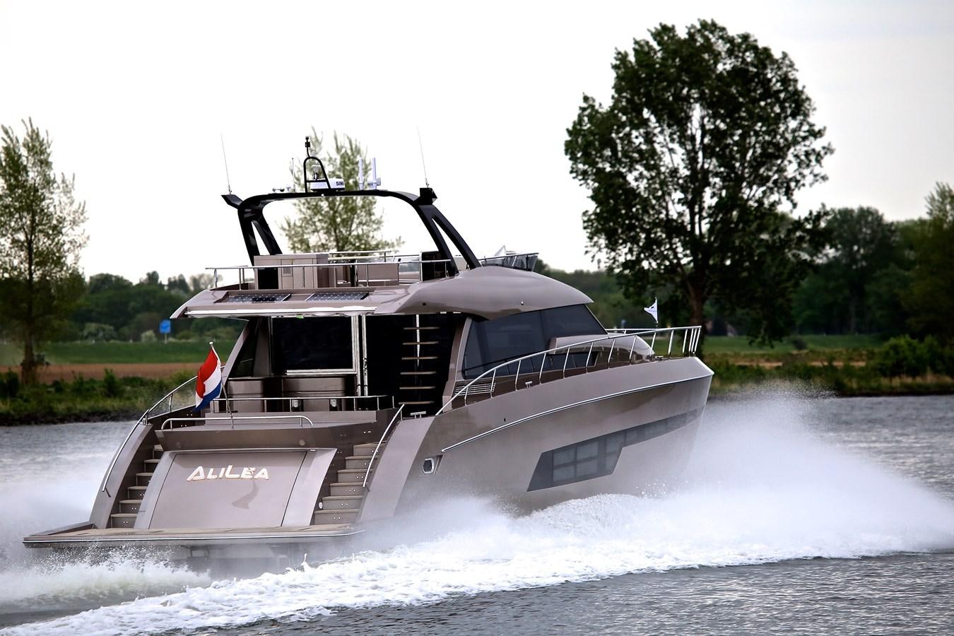 a boat on the water aboard ALILEA Yacht for Sale