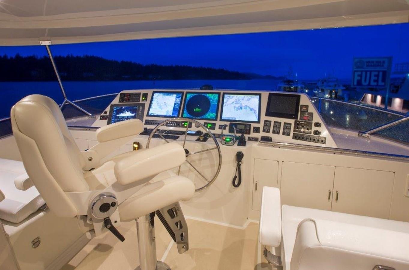 a white lab with several monitors aboard FLEMING 78 - NEW BUILD Yacht for Sale